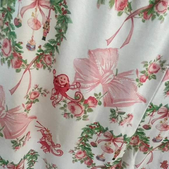 Loveshack Fancy Roller Rabbit  Women’s Christmas Pajama Set - size S - Picture 2 of 11